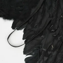 Ängelvingar Vita Svarta fjädervingar Vuxna barn Födelsedagspresent Cosplayvingar Scenshow Halloween Julfest Kostym_qcx><noscript><img width=