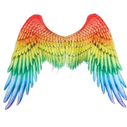 LBSS Non-Woven Tyg Festlig Ängla Vingar Halloween Oversized Svart Vita Vingar Kostym rekvisita Angel Wings><noscript><img width=