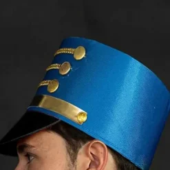 FMYSJ Nötknäppare Soldat Hög Hatt Scenföreställningar Hatt Varm Bekväm Hatt för Julhelger Vit (FMY)><noscript><img width=