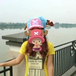 unbranded Ny Anime Tony Tony Chopper Keps Cosplay Plysch Vinterhatt Present Ljusblå Hfmqv><noscript><img width=