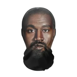 Ny 3D-tryckt kändis-mask, hel ansiktsmask, rappare-mask, rolig kostym, cosplay, vuxen, andningsbar, mjuk, >8Y> Masker