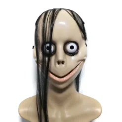 Jettbuying Ny Halloween Skräck med Långt Hår MO MO Mask Rolig Mask V-sha onesize><noscript><img width=