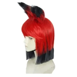 Ny Hazbin Cosplay Hotel ALASTOR Cosplay Peruker Hår Rekvisita Halloween Karneval><noscript><img width=