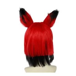 Ny Hazbin Cosplay Hotel ALASTOR Cosplay Peruker Hår Rekvisita Halloween Karneval><noscript><img width=