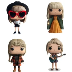 NY Taylor Swift Era’s Tour Mikrofonstativ Figurer Modell Docka Resin Action Docka Gåva*><noscript><img width=