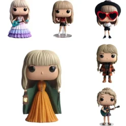 NY Taylor Swift Era’s Tour Mikrofonstativ Figurer Modell Docka Resin Action Docka Gåva*><noscript><img width=