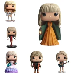 NY Taylor Swift Era’s Tour Mikrofonstativ Figurer Modell Docka Resin Action Docka Gåva*><noscript><img width=