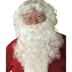 High quality Ny tomteperuk och skägg för vuxna, en one-size kostym för julhelgen> Tillbehör