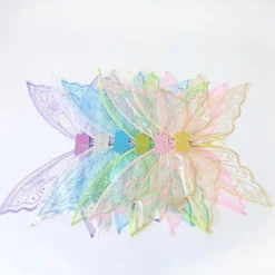 TryggHandla Nya fjärilsvingar för vuxna och barn, glittrande transparenta älvvingar><noscript><img width=