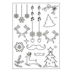 Nya Lysande Tatueringsdekaler Söt Jul Tatueringsdekal Vattentät Miljö> Smink