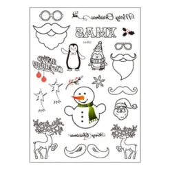 Nya Lysande Tatueringsdekaler Söt Jul Tatueringsdekal Vattentät Miljö><noscript><img width=
