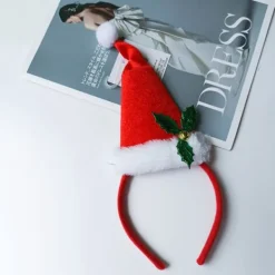 Nya populära julbarns hårtillbehör Elfhatt pannband Roliga festdekorationer presenter><noscript><img width=