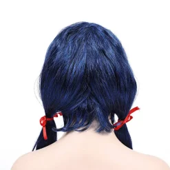 Nyckelpiga flicka peruk lock blå peruk svart katt peruk><noscript><img width=