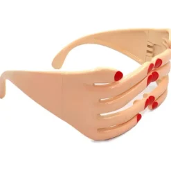 Nyhet Fingrar Forma Glasögon Fancy Ball Ögonmask, Unik Semester><noscript><img width=