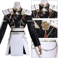 Nytt KPop Demon Hunters Cosplay Kostymset - Rumi Mira Zoey Halloweenfest Maskerad för Kvinnor, Svart _c XS Adults> Dräkter