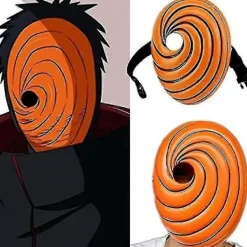 Obito Mask Obito Anime Cosplay Mask Latex Ninja Cosplay Mask Halloween Mask För Jul Cosplay - JA (FMY)> Masker