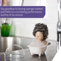 Oförglömlig festaccessoar, högkvalitativa material Gammal dam peruk med autentisk design Mormorsglasögon, bekväma att bära för temafester><noscript><img width=