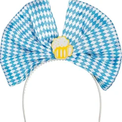 Sassier Oktoberfest Diadem med Rosett - Festligt Pannband i klassisk bayersk stil> Huvudbonader
