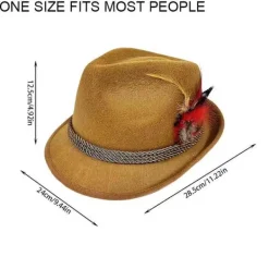 Oktoberfest Hatt Widget Öl Trilby Härliga Homburg Hattar Huvudbonader Fest Foto Rekvisita Gåvor Oktoberfest><noscript><img width=