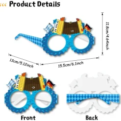 Oktoberfest Partyglasögon, 8 st Oktoberfest Partyglasögon, Fu><noscript><img width=