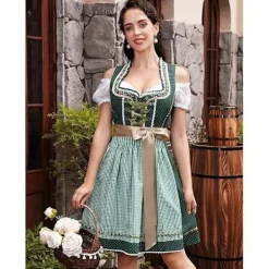 Oktoberfestdräkt reklamdräkt Halloween-pigadräkt barmaid-dräkt XL><noscript><img width=