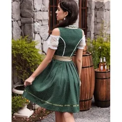 Oktoberfestdräkt reklamdräkt Halloween-pigadräkt barmaid-dräkt XL><noscript><img width=