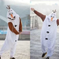 Olaf Frozen Vuxen nögubbe Kotym Kigurumi Pyjama Pyjama Ozq Hög Kvalitet [FW]><noscript><img width=