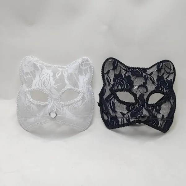 Olo Kvinnor Sexig Spetsräv Katt Ansiktsögonmask Jul Halloween Fest Nattklubb Shower Dans Rollspel Prop Sexig Cosplay 2021> Masker