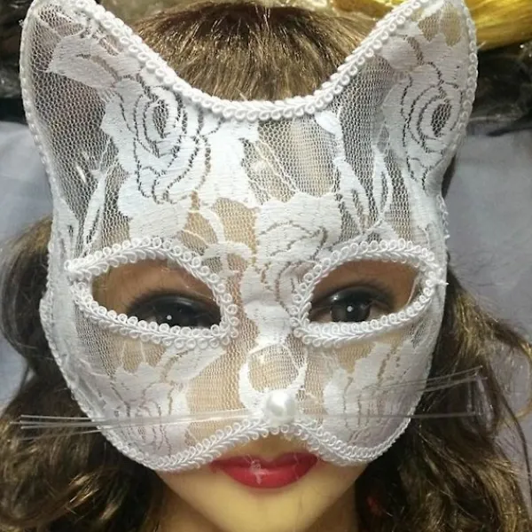 Olo Kvinnor Sexig Spetsräv Katt Ansiktsögonmask Jul Halloween Fest Nattklubb Shower Dans Rollspel Prop Sexig Cosplay 2021> Masker