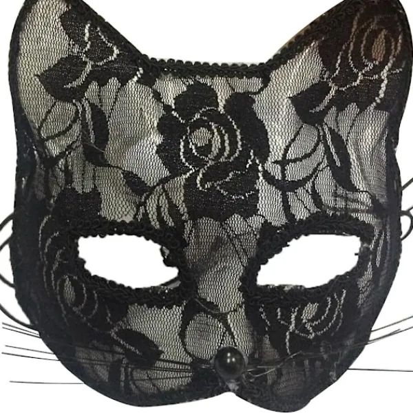 Olo Kvinnor Sexig Spetsräv Katt Ansiktsögonmask Jul Halloween Fest Nattklubb Shower Dans Rollspel Prop Sexig Cosplay 2021> Masker