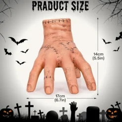 ATELA Onsdag Thing Hand, Onsdag Familjen Addams Hand, Add-AMS Family Main Realistiska Onsdag Addams-tillbehör för cosplay-dekorationer> Tillbehör