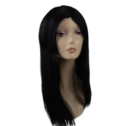 Onsdagsperuk med Flätor - Addams Svart><noscript><img width=