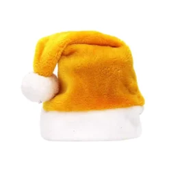 Orangefärgad tomteluva för vuxna, lyxig tomteluva> Huvudbonader