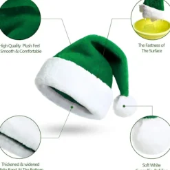 Orangefärgad tomteluva för vuxna, lyxig tomteluva><noscript><img width=