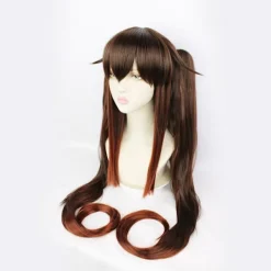ATELA Original peruk från Gud till Sheng Tang valnöt cosplay peruk hög temperatur siden brun svart spel animation peruk ca 100cm> Peruker