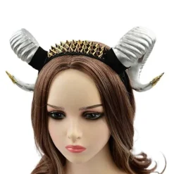 LBJ Ox Horn Pannband Filmrekvisita Huvudbonad Cosplay Halloween Håraccessoarer> Huvudbonader