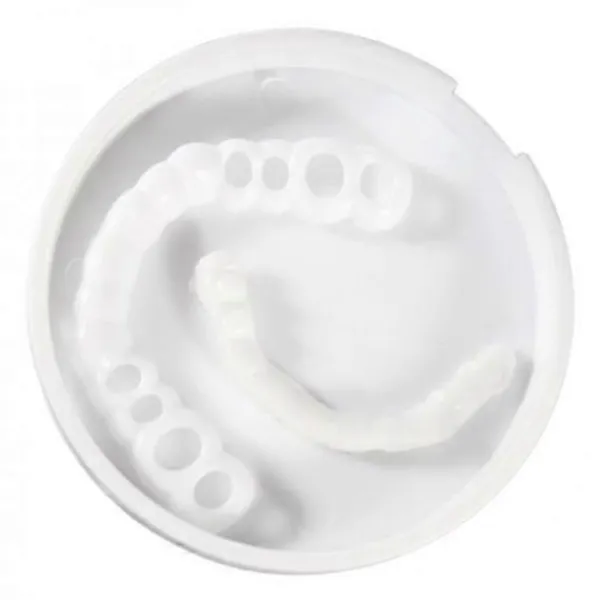 3-6pack 1 Par Silikon Övre/Nedre Falska Tänder Tandfasader Löständer Falska> Tillbehör