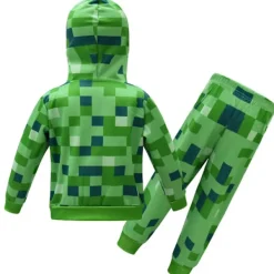 2-pack Barnkostymer Minecraft för barn, långärmad tröja med huva och byxor-FA- 160cm><noscript><img width=