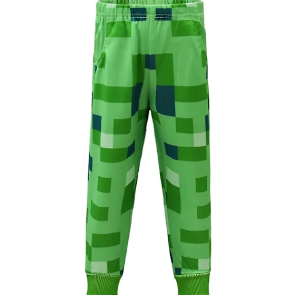 2-pack Barnkostymer Minecraft för barn, långärmad tröja med huva och byxor-FA- 160cm> Peruker