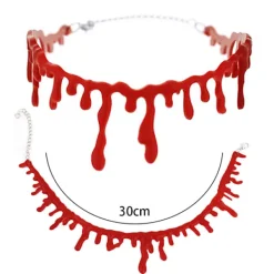 3-pack bloddrypande Halloween-fest choker-halsband vampyr Co><noscript><img width=