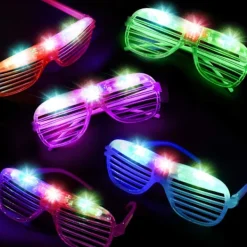 10-pack Glow Stick Glasögon Bulk Party Set, LED Glasögon, Självlysande Partyartiklar, Party Solglasögon, Party Favörer, Slumpmässiga Färger> Tillbehör