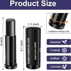 3-pack ögonfotboll ansiktsmålningsstift, taktisk ansiktskamouflageolja, utomhuscamping CS smink, fotbollstillbehör><noscript><img width=