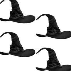 4-pack Halloween Häxhatt Stor Trollkarlshatt för Halloweenfest Dekor Cosplay Kostymtillbehör> Huvudbonader