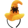 2-pack Halloween Maskerad Utklädnad Fest Huvudbonad Dödskalle Pumpa Häxa Barn Hårband (Svart Spindel Böjd Hatt Hårband)> Huvudbonader
