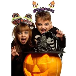 10-pack Halloween pannband pumpa spöke fladdermus häxa huvud bopper söt tecknad><noscript><img width=