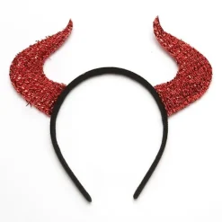 2-pack Halloween Sequin Djävulshuvudband Stick Set Djävulshorn Huvudband Djävulshårband Halloween Djävul> Tillbehör