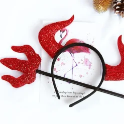 2-pack Halloween Sequin Djävulshuvudband Stick Set Djävulshorn Huvudband Djävulshårband Halloween Djävul><noscript><img width=