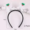 2-pack Halloween söta lysande pannband pumpa fladdermus vuxna barn Halloween festkläder rekvisita (vitt spöke)> Huvudbonader