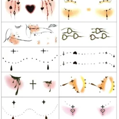 10-pack Halloween Temporära Tatueringar | Söta Spök- & Pumpa-designer för Barnkul*6*14*E (10 foton) E (10 foton)_max E (10 foton)[GKS] 6*14 | Fyndiq><noscript><img width=