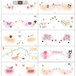 10-pack Halloween Temporära Tatueringar | Söta Spök- & Pumpa-designer för Barnkul*6*14*E (10 foton) E (10 foton)_max E (10 foton)[GKS] 6*14 | Fyndiq><noscript><img width=